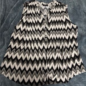 Cocomo Monochrome Patterned Blouse